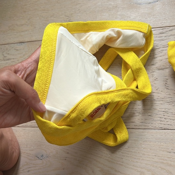 NWT - Solid & Striped Scottie yellow bikini set - Picture 4 of 5